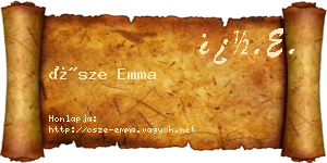Ősze Emma névjegykártya